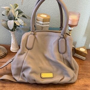 Marc By Marc Jacobs Taupe Leather Shoulder Bag